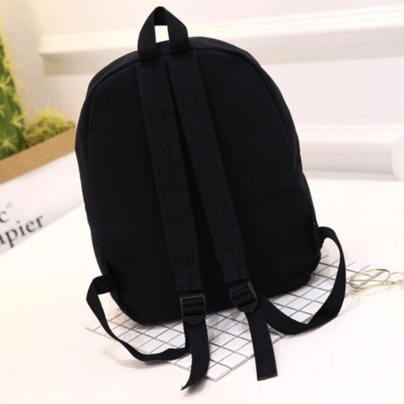 5⭐️RATED🎉HOST PICK🎉BLACK  EMBROIDERY BACKPACK - Picture 3 of 7